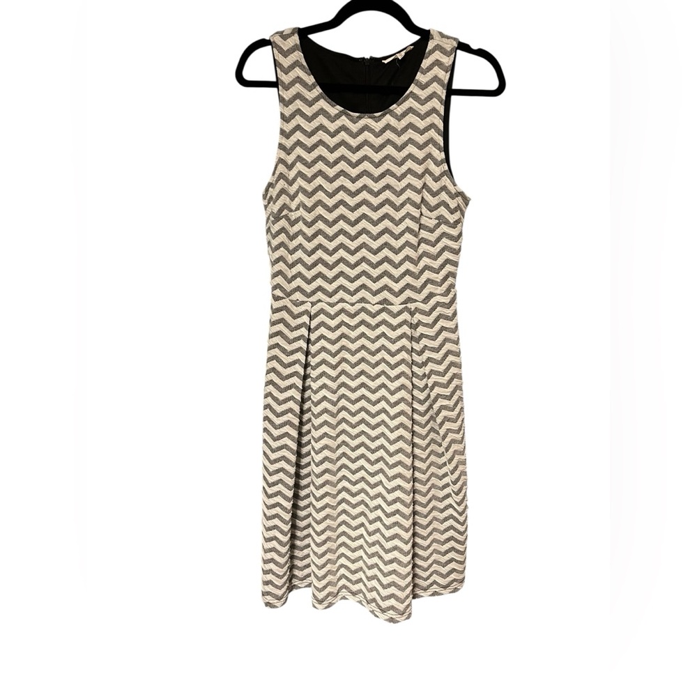 41 Hawthorn Jace chevron midi dress with pleats